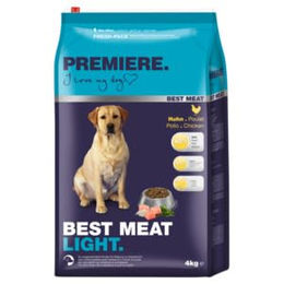 Produktbild von Premiere Best Meat Adult Light Hund Trockenfutter Geflügel mit hohem Fleischanteil zur Gewichtsreduktion - 4 kg