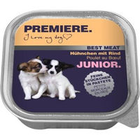 Produktbild von Premiere Best Meat Hund Nassfutter Junior Huhn und Rind Pastete 64x100 g