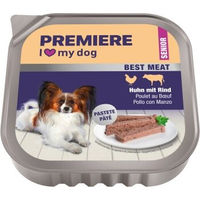 Produktbild von Premiere Best Meat Hund Nassfutter Senior Huhn mit Rind Paté mit hohem Fleischanteil 16x100 g