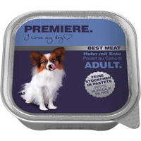 Produktbild von Premiere Best Meat Katzen Nassfutter Adult Ente und Huhn Paté mit hohem Fleischanteil 16x100 g - 16 x 100 g