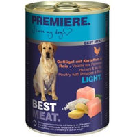 Produktbild von Premiere Best Meat Light Hundefutter Geflügel und Reis Adult 12x400 g - 12 x 400 g