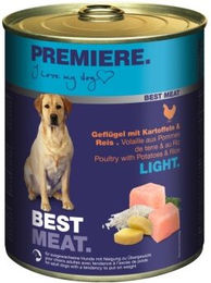 Produktbild von Premiere Best Meat Light Nassfutter Geflügel und Reis zur Gewichtsreduktion 24x800 g - 24 x 800 g