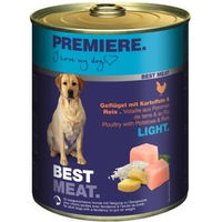 Produktbild von Premiere Best Meat Light Nassfutter Geflügel und Reis zur Gewichtsreduktion 24x800 g - 24 x 800 g