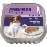 Produktbild von Premiere Best Meat Nassfutter Hund Adult Huhn und Gans Pastete mit hohem Fleischanteil 16x100 g