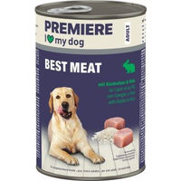 Produktbild von Premiere Best Meat Nassfutter Hund Adult Kaninchen und Reis mit hohem Fleischanteil 6x400 g