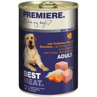 Produktbild von Premiere Best Meat Nassfutter Hund Adult Truthahn mit Gemüse hoher Fleischanteil 6x400 g - 6 x 400 g