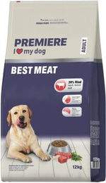 Produktbild von Premiere Best Meat Trockenfutter für Hunde Adult Rind und Geflügel 12 kg ohne Farb- und Aromastoffe