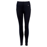 Produktbild von Premiere Blackhorn Reitleggings für Damen mit Full Grip Silikon-Sitzfläche Schwarz Größe 34