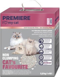 Produktbild von Premiere Cat's Favourite Hygienestreu Soft Joy Nicht-klumpend für alle Katzen 2x10 l