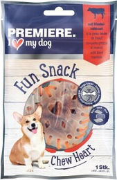 Premiere Chew It Kauherz Rind Kausnack für Hunde Adult Glutenfrei 4x38g - 4 x 38 g – Bild 1 von 2
