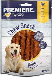 PREMIERE Chew Snack Kaustangen Rolls Huhn 200g ohne Farb- und Aromastoffe sowie Konservierungsstoffe - 200 g – Bild 1 von 3
