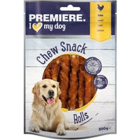 Produktbild von PREMIERE Chew Snack Kaustangen Rolls Huhn 200g ohne Farb- und Aromastoffe sowie Konservierungsstoffe - 200 g