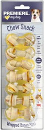 PREMIERE Chew Snack Mini Bones Huhn und Rind Kausnack ohne Zucker und Farbstoffe 84 g – Bild 1 von 3