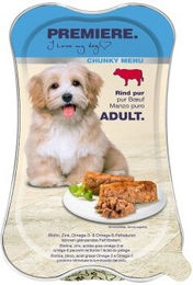 Produktbild von Premiere Chunky Menu Nassfutter Hund Adult Rind pur getreidefrei monoprotein 6x175 g