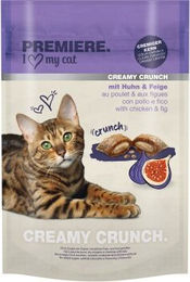 Produktbild von Premiere Creamy Crunch Katzen Leckerli Huhn und Feige 4x180g - 4 x 180 g