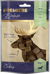 Premiere Deluxe Meat Cubes Belohnungssnack Wild 80 g ohne Farb- und Aromastoffe, Konservierungsstoffe oder Zucker - 80 g – Bild 1 von 2