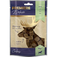 Produktbild von Premiere Deluxe Meat Cubes Belohnungssnack Wild 80 g ohne Farb- und Aromastoffe, Konservierungsstoffe oder Zucker - 80 g