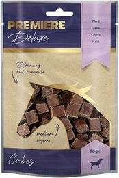 Premiere Deluxe Meat Cubes Kausnack Pferd ohne Zucker und Zusatzstoffe 80 g - 80 g – Bild 1 von 2