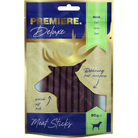 Produktbild von PREMIERE Deluxe Meat Sticks Trockenfleisch Hirsch und Ente glutenfrei 90g - 90 g