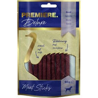Produktbild von Premiere Deluxe Meat Sticks Trockenfleisch Strauß und Ente für Hunde glutenfrei 90g - 90 g