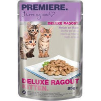 Produktbild von Premiere Deluxe Ragout Kitten Stückchen in Sauce mit Kalb 88x85 g - 88 x 85 g