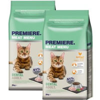 Produktbild von Premiere Dental Geflügel Trockenfutter für erwachsene Katzen zur Zahnpflege 2x2 kg - 2 x 2 kg