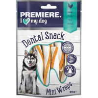 Produktbild von Premiere Dental Wrap Mini Zahnpflege-Snacks für Hunde mit Huhn und Rind 2x8 Stück - 2 x 8 Stk.