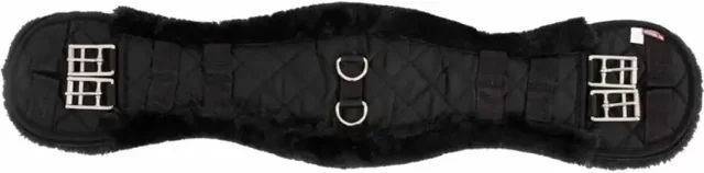 Premiere Dressurgurt anatomisch aus Baumwolle Schwarz – Bild 1 von 3