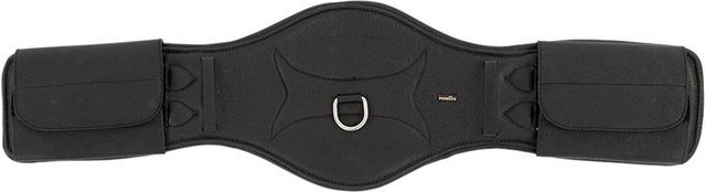 Premiere Dressurgurt Calais mit Stollenschutz aus Leder Schwarz 60 cm – Bild 1 von 1