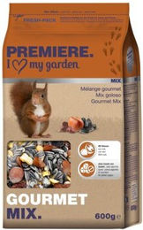 Premiere Eichhörnchenfutter Gourmet Mix mit Sonnenblumenkernen und Mehlwürmern 600g - 600 g – Bild 1 von 2
