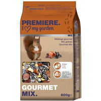 Produktbild von Premiere Eichhörnchenfutter Gourmet Mix mit Sonnenblumenkernen und Mehlwürmern 600g - 600 g