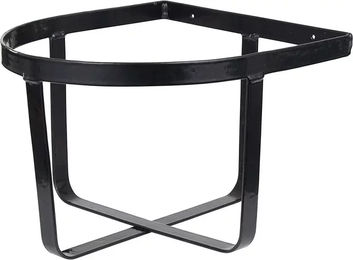 Premiere Eimerhalter mit kunststoffbeschichteter Wandbefestigung Schwarz – Bild 1 von 2