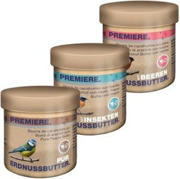 Produktbild von PREMIERE Erdnussbutter Mix Wildvogel Meise Ergänzungsfutter 750g - 3 x 250 g
