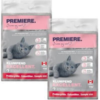 Produktbild von Premiere Excellent Klumpstreu Babypuder-Duft 2x6 kg - 2 x 6 kg