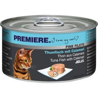 Produktbild von Premiere Fine Filets Thunfisch mit Calamari Stückchen in Gelee getreidefrei 24x100 g - 24 x 100 g