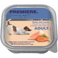Produktbild von Premiere Finest Meat Nassfutter Hund Adult Huhn mit Lachs Stückchen in Sauce 40x150 g - 40 x 150 g