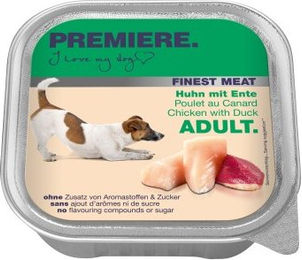 Produktbild von Premiere Finest Meat Nassfutter Hund Adult Huhn und Ente Stückchen in Sauce 20x150 g - 20 x 150 g
