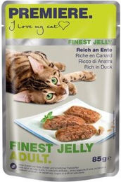 Produktbild von Premiere Finest Nassfutter Katze Adult Ente in Gelee ohne Zucker 22x85 g - 22 x 85 g