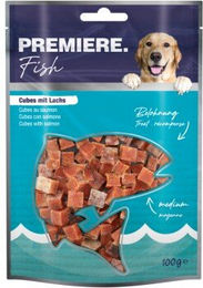 Premiere Fish Cubes Lachs Trockenfleisch für erwachsene Tiere glutenfrei 100g - 100 g – Bild 1 von 2