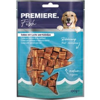 Produktbild von Premiere Fish Cubes Trockenfleisch für adulte Tiere mit Lachs und Kabeljau glutenfrei 100g - 100 g