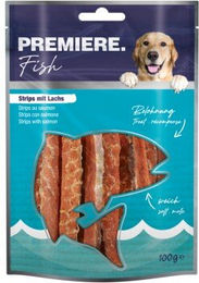 Premiere Fish Strips Trockenfleisch mit Lachs für Katzen Adult Glutenfrei 100g - 100 g – Bild 1 von 2