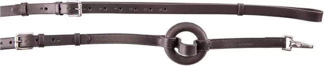 Premiere Gummizügel aus Leder für Ponys in Schwarz – Bild 1 von 2