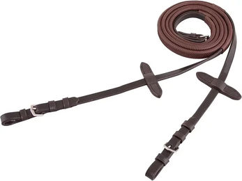 Premiere Gummizügel für Ponys mit Nyloneinlage braun – Bild 1 von 2
