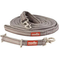 Produktbild von Premiere Halfter und Longiergurt Set für Pferde aus Nylon in Beige und Grau
