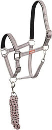 Produktbild von Premiere Halfter und Longiergurt Set für Ponys in Beige und Grau