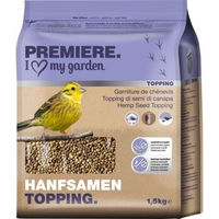Produktbild von Premiere Hanfsamen Topping Ergänzungsfutter für Wildvögel und Meisen 1,5kg - 1,5 kg