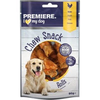 Produktbild von Premiere Hühnerbrust Kaurolle für Hunde Adult ohne Farb- und Aromastoffe 8x90 g - 8 x 90 g