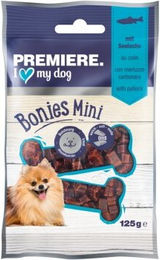 Produktbild von Premiere Hund Snack Bonies Mini Seelachs 2x125g