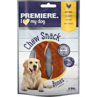 Produktbild von PREMIERE Kauknochen mit Huhn für Hunde Adult 120 g ohne Farb- und Aromastoffe sowie Konservierungsstoffe - 2 x 120 g