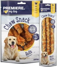 PREMIERE Kaurolle-Set Hühnerbrust Monoprotein Naturkauartikel 565 g – Bild 1 von 2